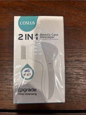 2-in-1 Beauty Care Massager - White/Teal